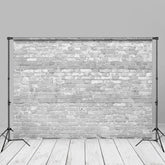 Lofaris Light Grey Brick Wall Backdrop For Photo Studio